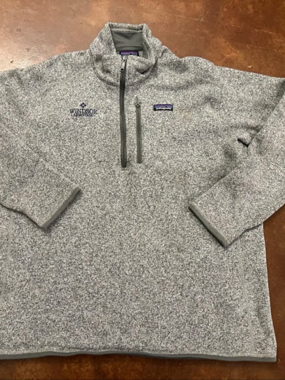 Patagonia Mens Better Sweater 1/4 Zip Fleece Jacket Embroidered